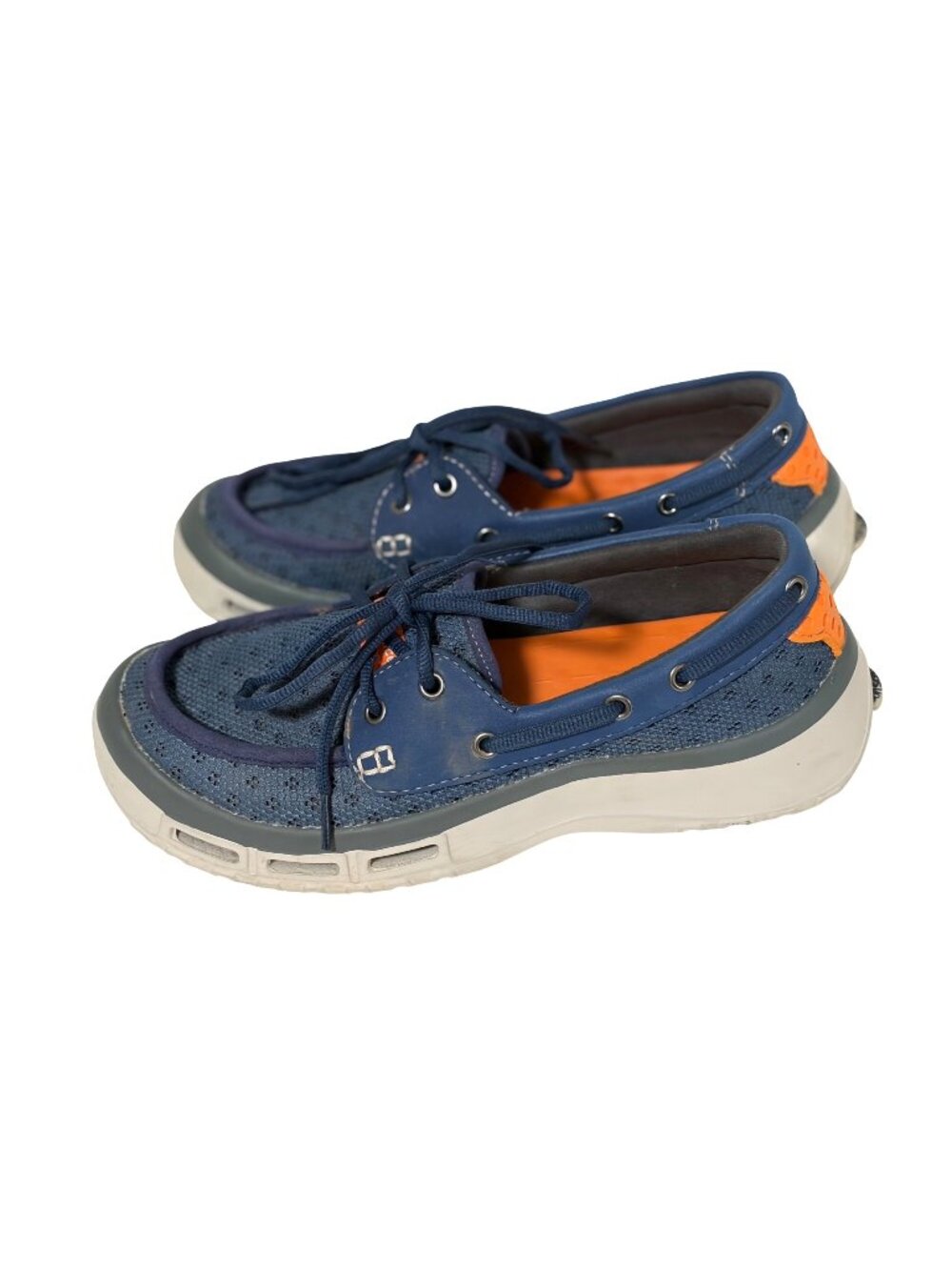 Soft Science Mens size 9 Womens 11 Blue Slip on Mesh boat shoes Breathable The F